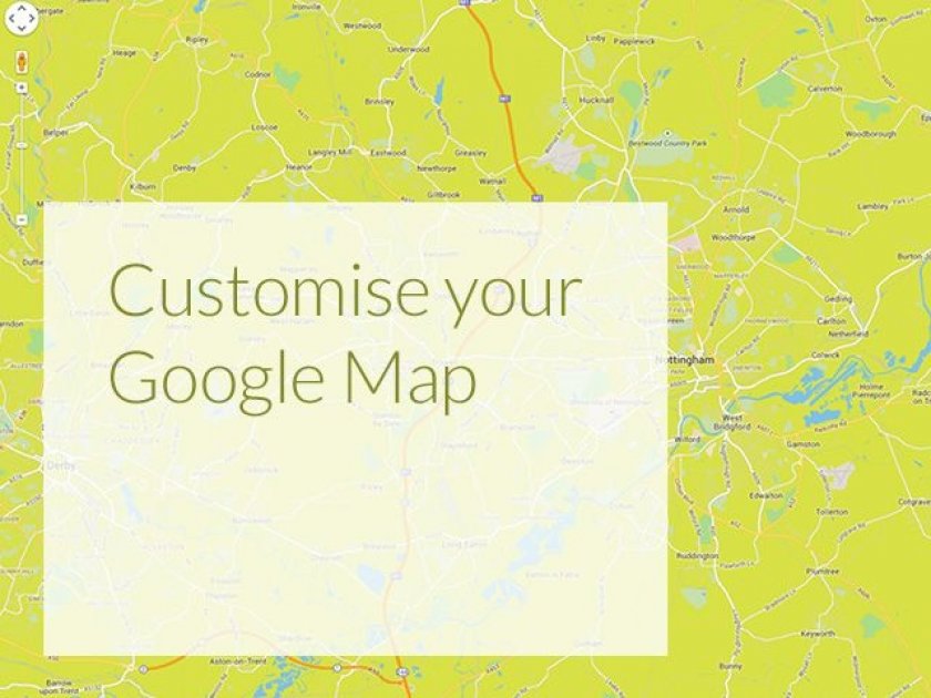 Customise embedded Google Maps with a specific colour scheme