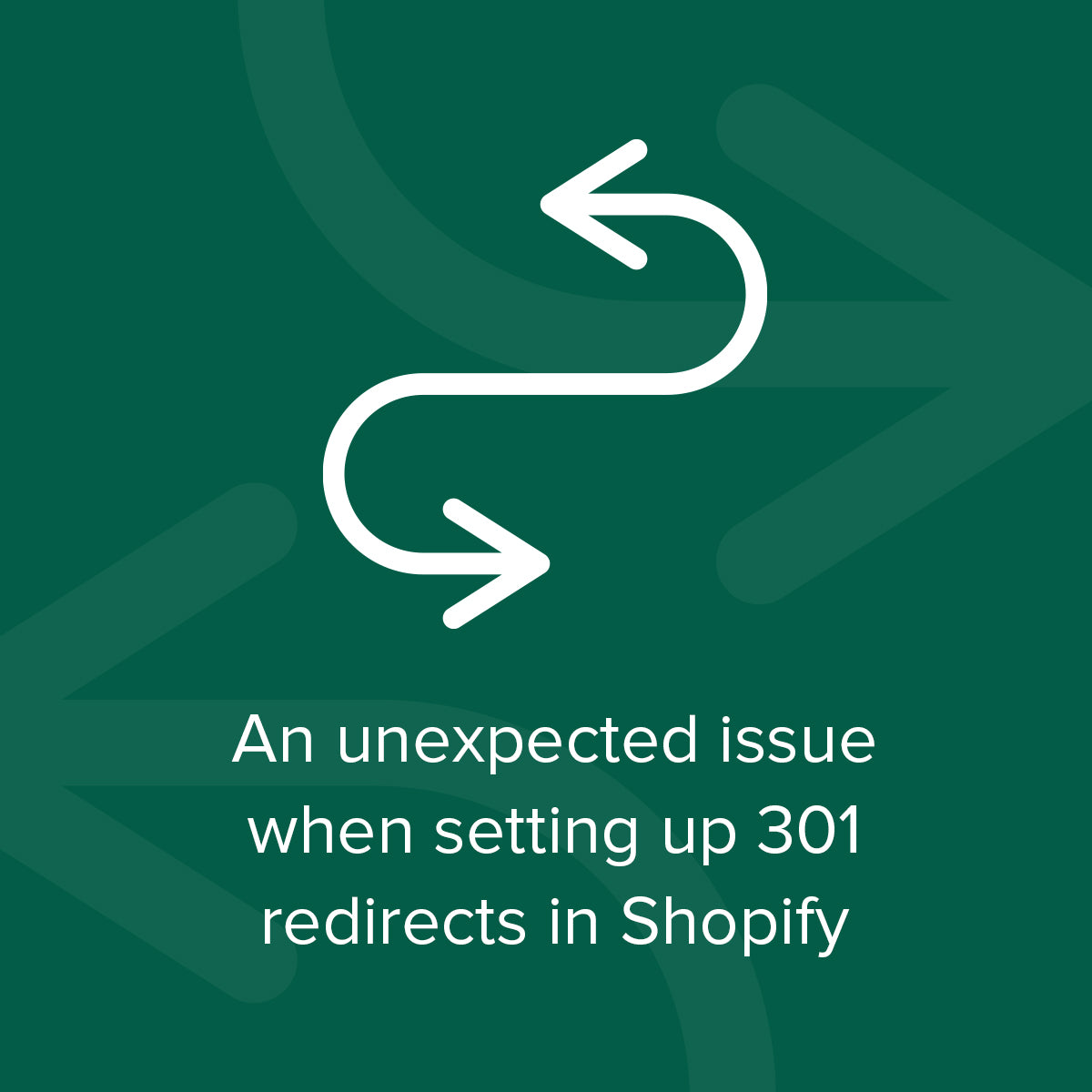 Shopify redirects