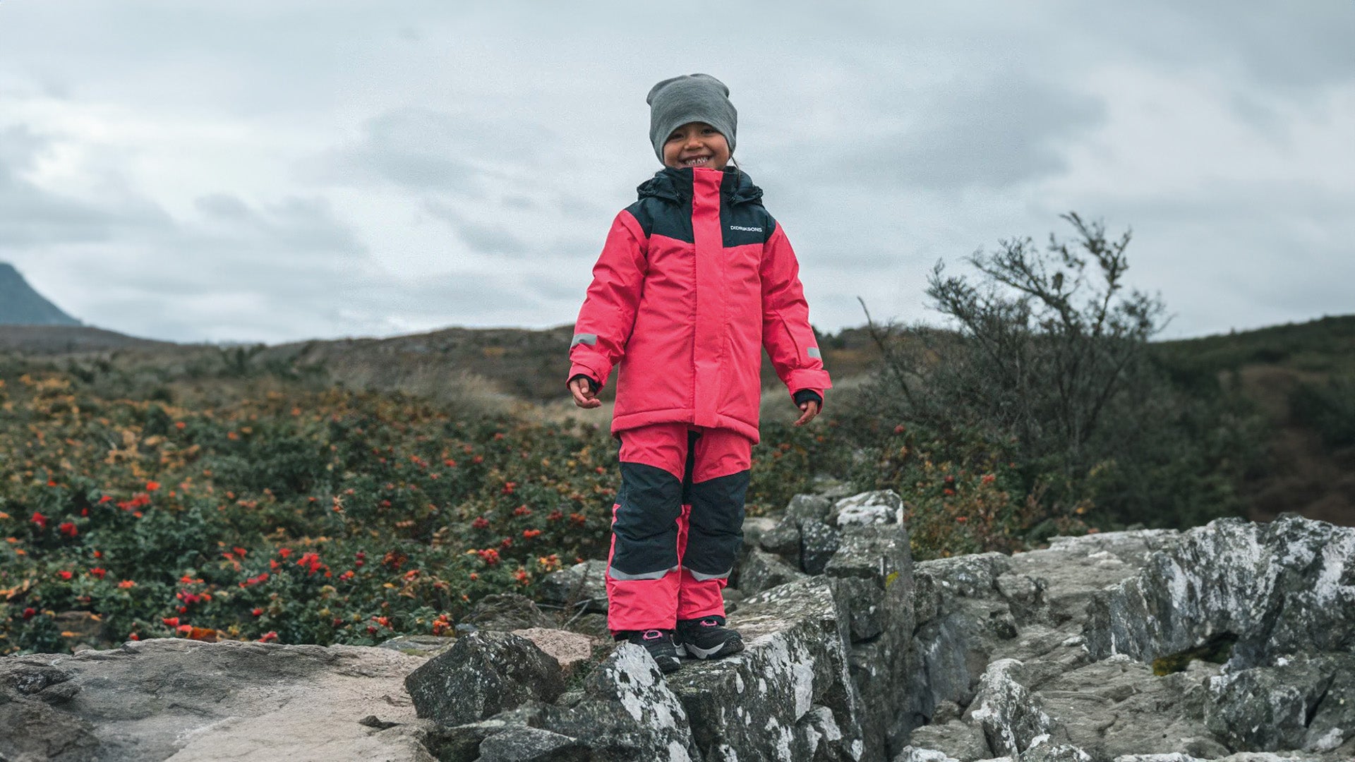 LittleSkiers-GirlHiking